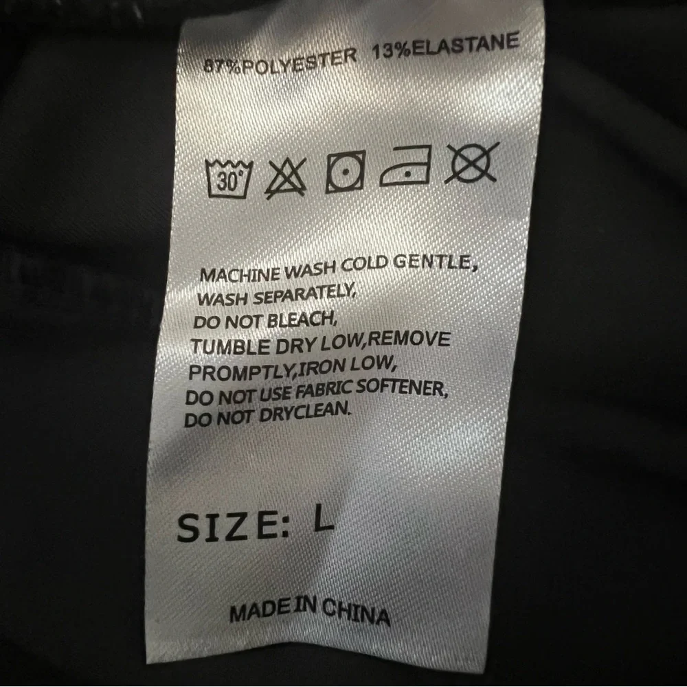 G Gradual Men's Black Jogger Pants with Logo Size Large